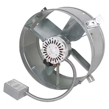 1300 CFM Mill Electric Gable Mount Power Attic Fan with Adjustable Thermostat, f