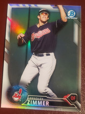 2016 Bowman Chrome #BDC-130 Bradley Zimmer OF Cleveland Indians  **40% off 2+