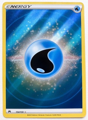 Water Energy 154/159 Ultra Rare Crown Zenith Holo Pokémon