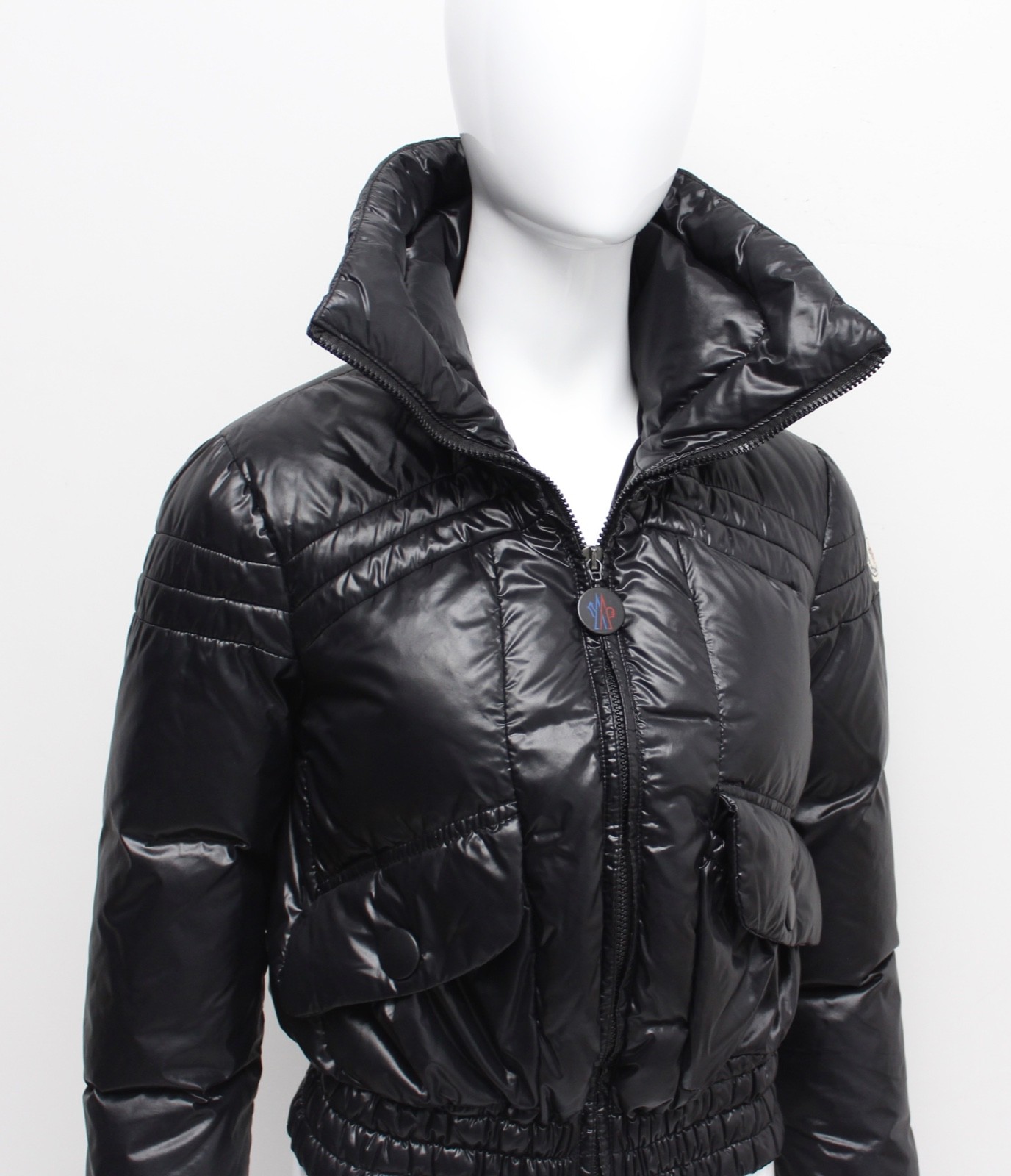 Authentic Women's Vintage MONCLER Tesia Down Puffer Jacket Black RARE Size 0, XS image 6