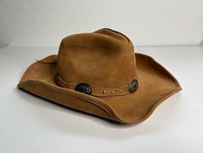 Stetson Distressed Suede Leather Cowboy Hat Rodeo Dr Collection By STETSON Sz M