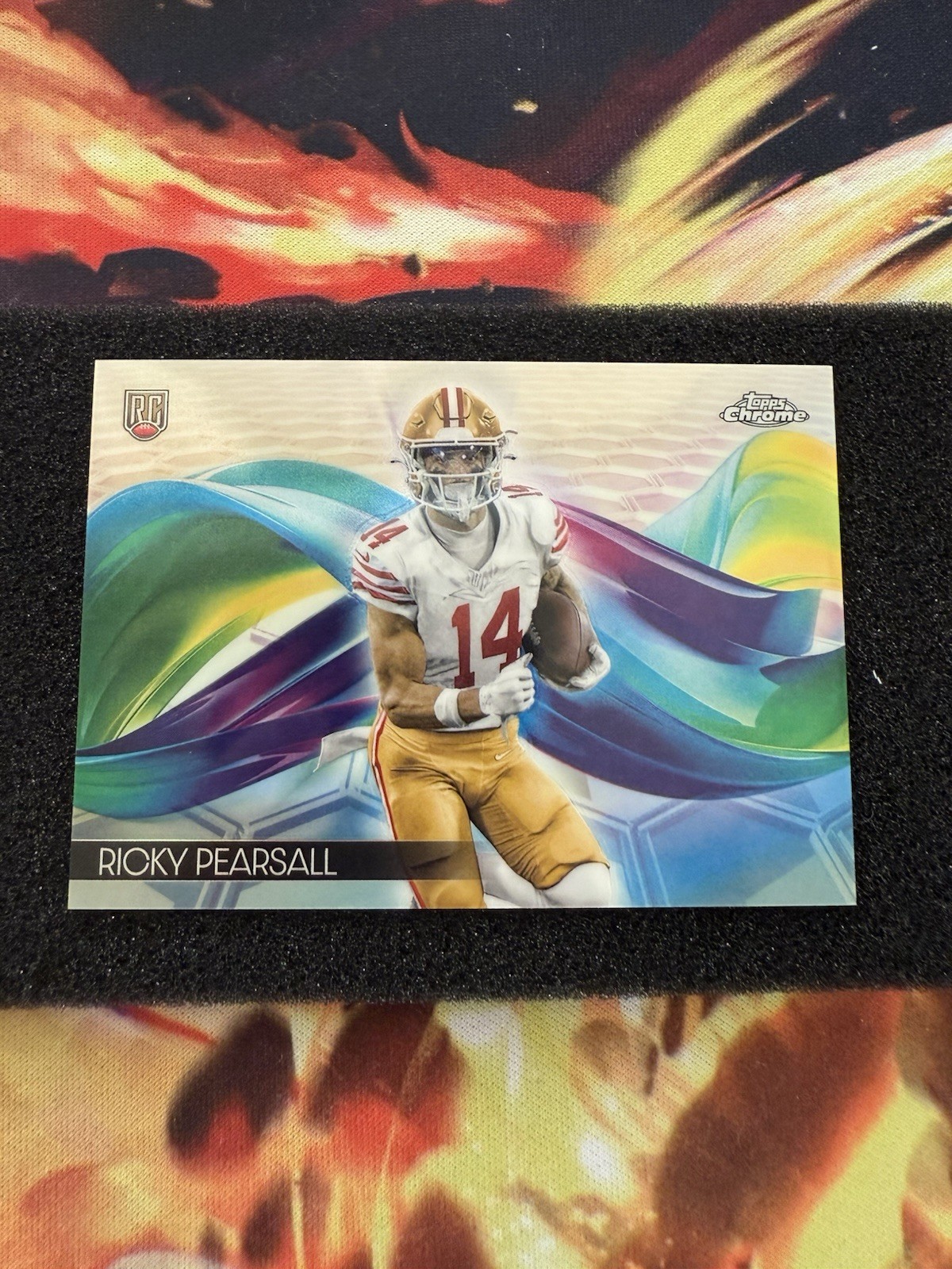 2024 Topps Chrome RICKY PEARSALL Rookie RC HELIX Case Hit #H-19 SSP Rare 49ers