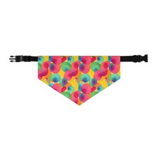 Colorful bubbles Pet bandana collar