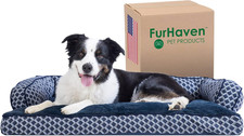 Pillow Dog Bed for Large/Medium Dogs W/ Removable Bolsters  Washable Cover - Pl