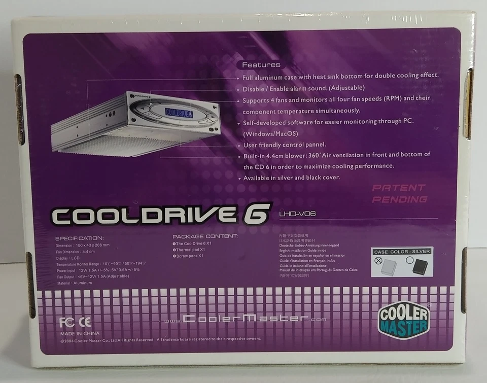 CoolDrive 6 Cooler Master HDD Gabinete Aluminio Almacenamiento Bay Adaptador LHDv06 Foto 3 de 4