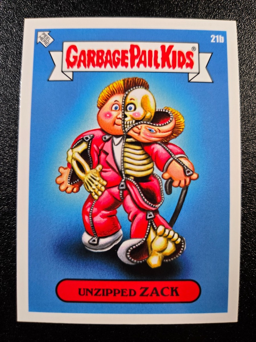 Unzipped Zack 21b Garbage Pail Kids Card 2024 Dressed to Grotesque