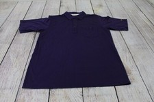 VTG 70s Arnold Palmer Solid Purple Polyester Cotton Golf Polo Shirt Men's Large