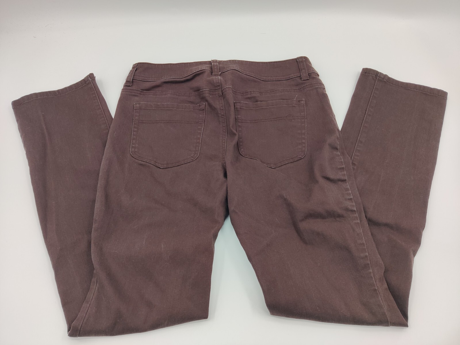 CHICO’S SOLID BROWN FLAT FRONT STRAIGHT LEG PANTS… - image 2