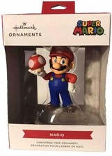 HALLMARK NINTENDO SUPER MARIO WITH MUSHROOM CHRISTMAS ORNAMENT 2024 CHR7