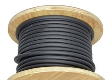 100' 2/0 AWG Copper Welding Cable EPDM Jacket Black 600V