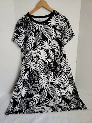 Old Navy Girls Black White Floral Short Sleeve Dress, XL | eBay