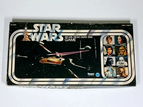 STAR WARS ESCAPE FROM THE DEATH STAR BOARD GAME KENNER 1977 VINTAGE COMPLETE