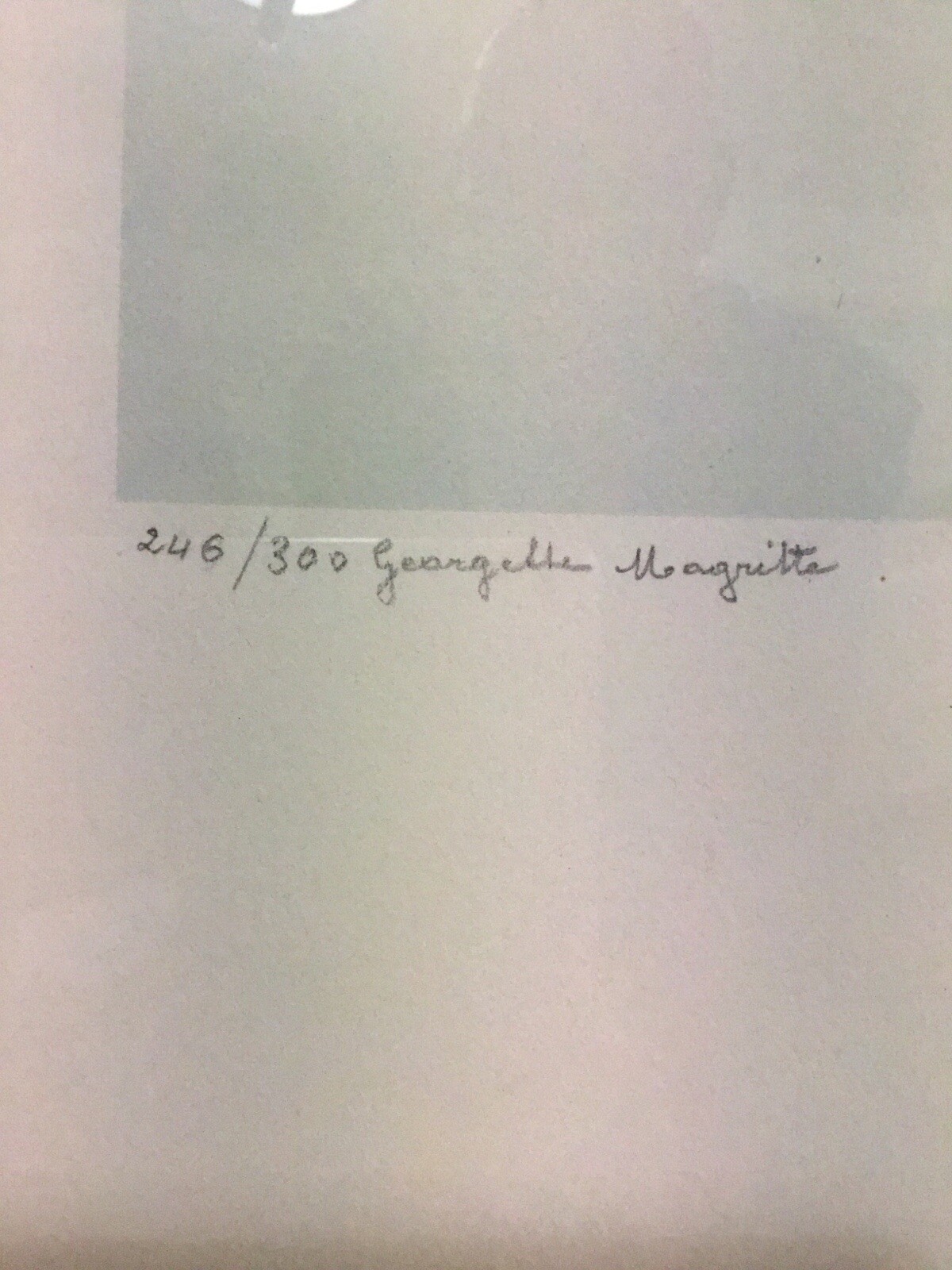 🌈 Renè Magritte Lithograph 1979 “Le beau Monde” hand signature on Arches paper