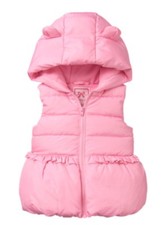 Gymboree Ice Dancer Pink Sparkle Puffer Vest Toddler Girls Nwt 12-18 M