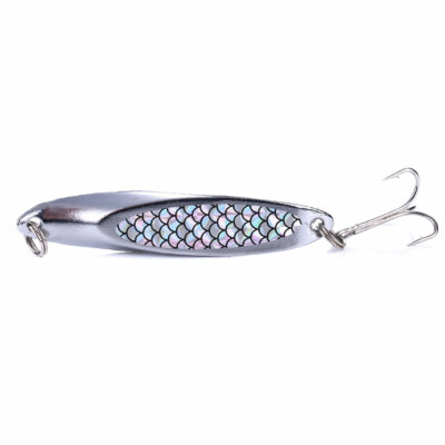 5PCS Metal Spinner Spoon Fishing Lures With Box - 7cm/21g Crankbait For Bass, Pike