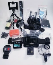 AKASO Brave 4 4K  20MP WiFi Waterproof Action Camera Black w/ Accessories