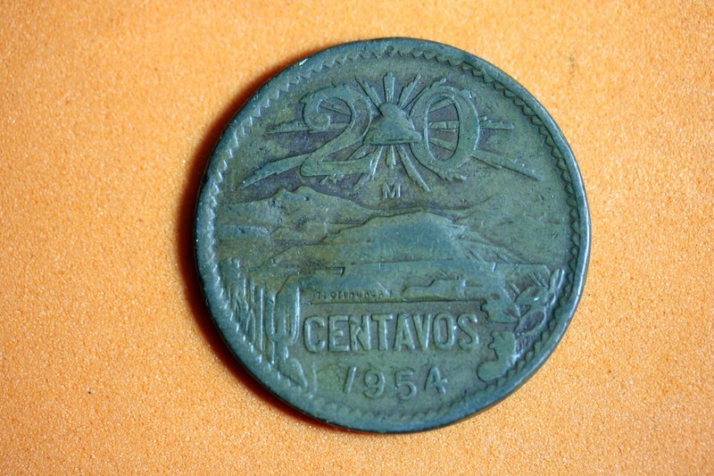 ESTATE FIND 1954 - MEXICO 20 CENTAVOS! #N01978