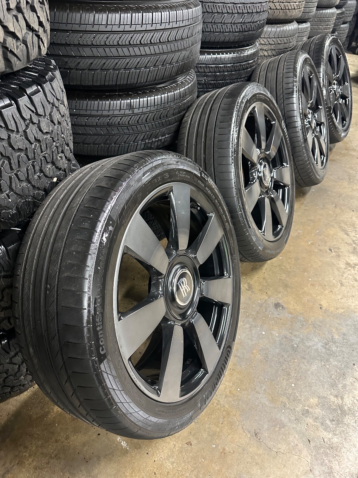 🔥 GENUINE ROLLS ROYCE CULLINAN 7 SPOKE FULL GREY WHEELS OEM FACTORY 🔥