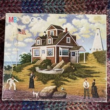 MB 1000 piece jigsaw puzzle - NOAH?S HIDEOUT - CHARLES WYSOCKI - COMPLETE 