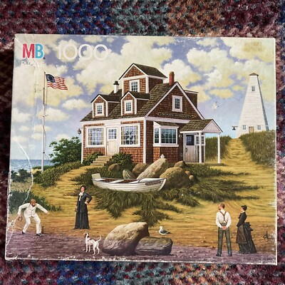 MB 1000 Teile Puzzle - NOAH S HIDEOUT - CHARLES WYSOCKI - KOMPLETT 