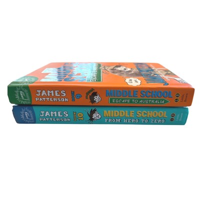 MIDDLE SCHOOL Books 9 & 10 James Patterson Escape to Australia From Hero to Zero