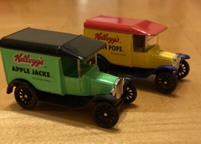 Lot 2 -1989 MATCHBOX Green 1921 Ford Model T-Kellogg's Apple Jacks