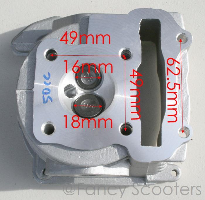 50CC SCOOTER GY6 139QMB ENGINE COMPLETE CYLINDER HEAD W