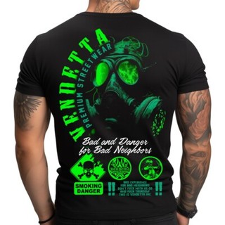 Vendetta Inc. Herren Rundhals Shirt Danger schwarz 1369 gR 3XL Retoure