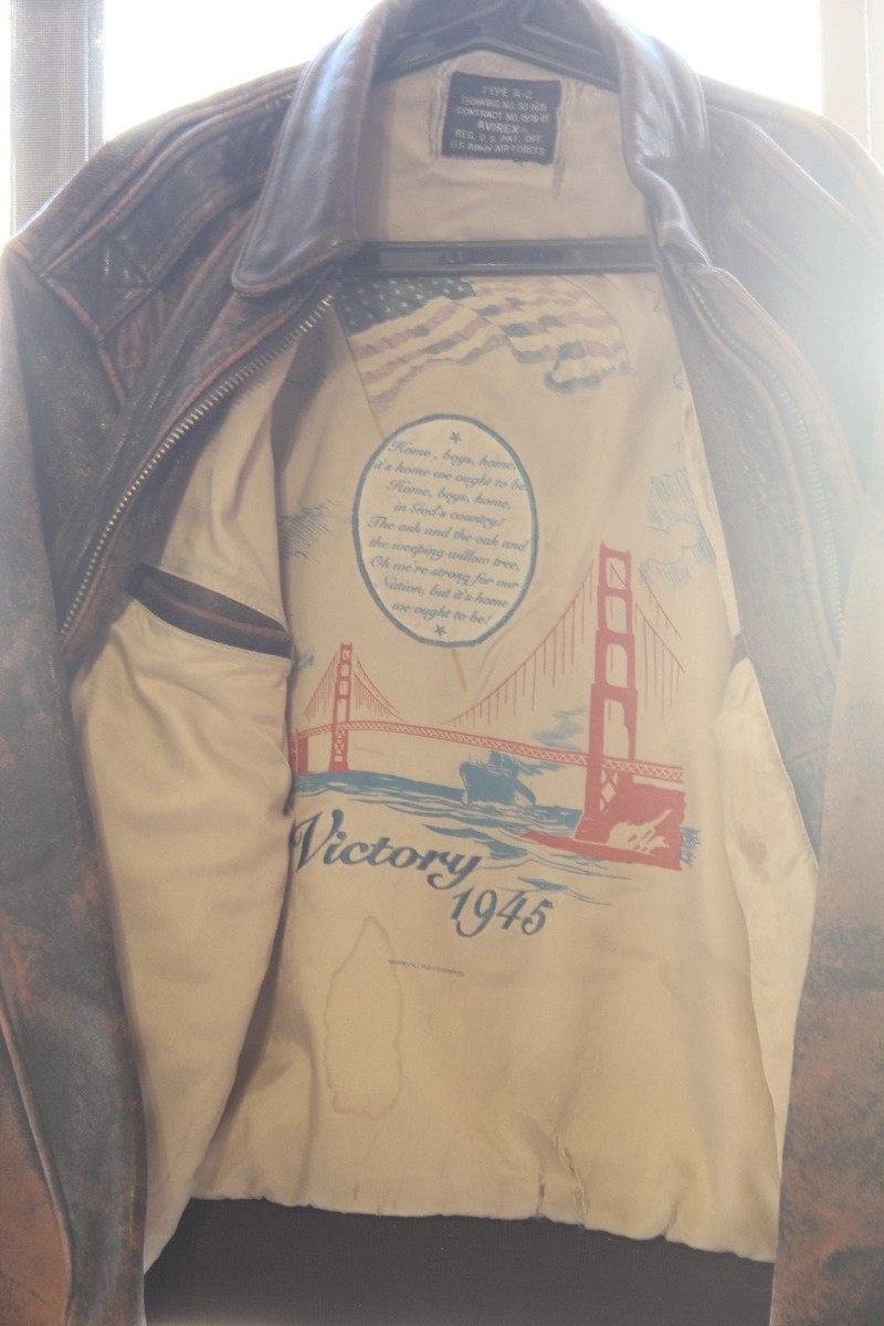 Vtg. Avirex Type A-2 Army Air Forces Flight Jacket with Pin Vtg. Avirex Type A-2 Army Air Forces Flight Jacket with Pin