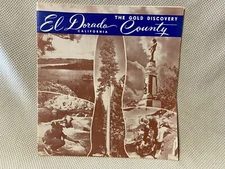 1950s Chamber Commerce Brochure El Dorado County CA Sutters Mill Gold HISTORY