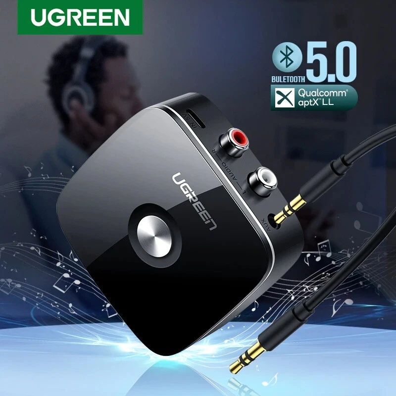 UGREEN Bluetooth RCA Receiver 5.0 aptX LL 3.5mm Jack Aux Wireless Adapter  Music