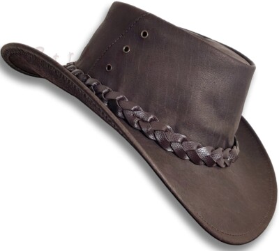 2758 Jacaru Hat Suede Leather Cowboy Men\'s Womens Childrens Kids Australian Kids Jacaru Leather Hat | The Top Saddlery main image 2