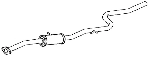 FORD FIESTA VI 1.0 EcoBoost 1.0 Sport 1.0 2012-2014 Exhaust Centre Silencer