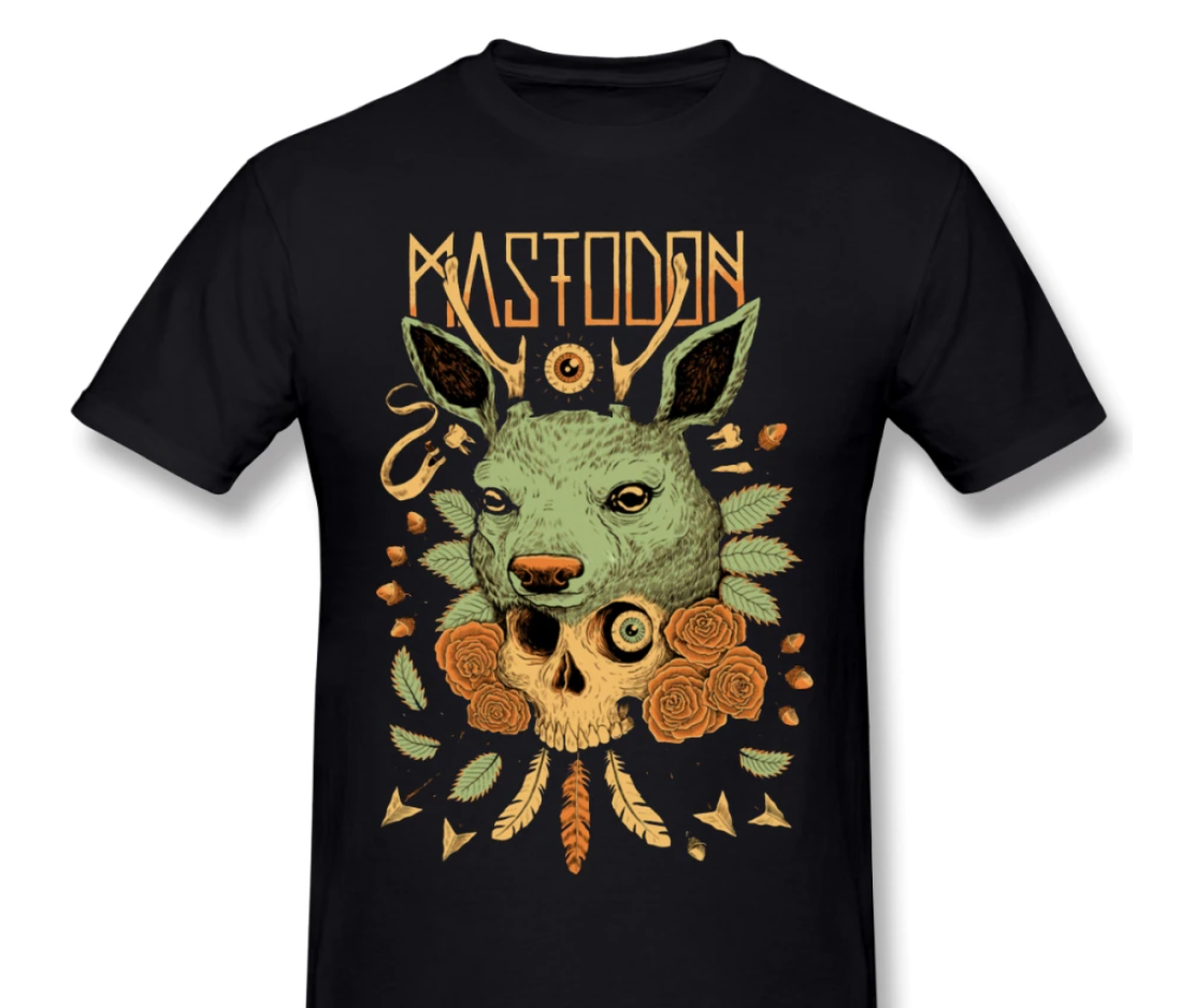 Mastodon Band Concert Men T-shirt Black Cotton Tee All Sizes