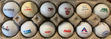 Lot of 12 Logo Golf Balls Food  Beverage Corporations LOT F