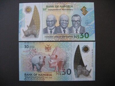 NAMIBIA  30 Namibia Dollars 2020  Commorative Issue  Polymer  (Pnew)  UNC