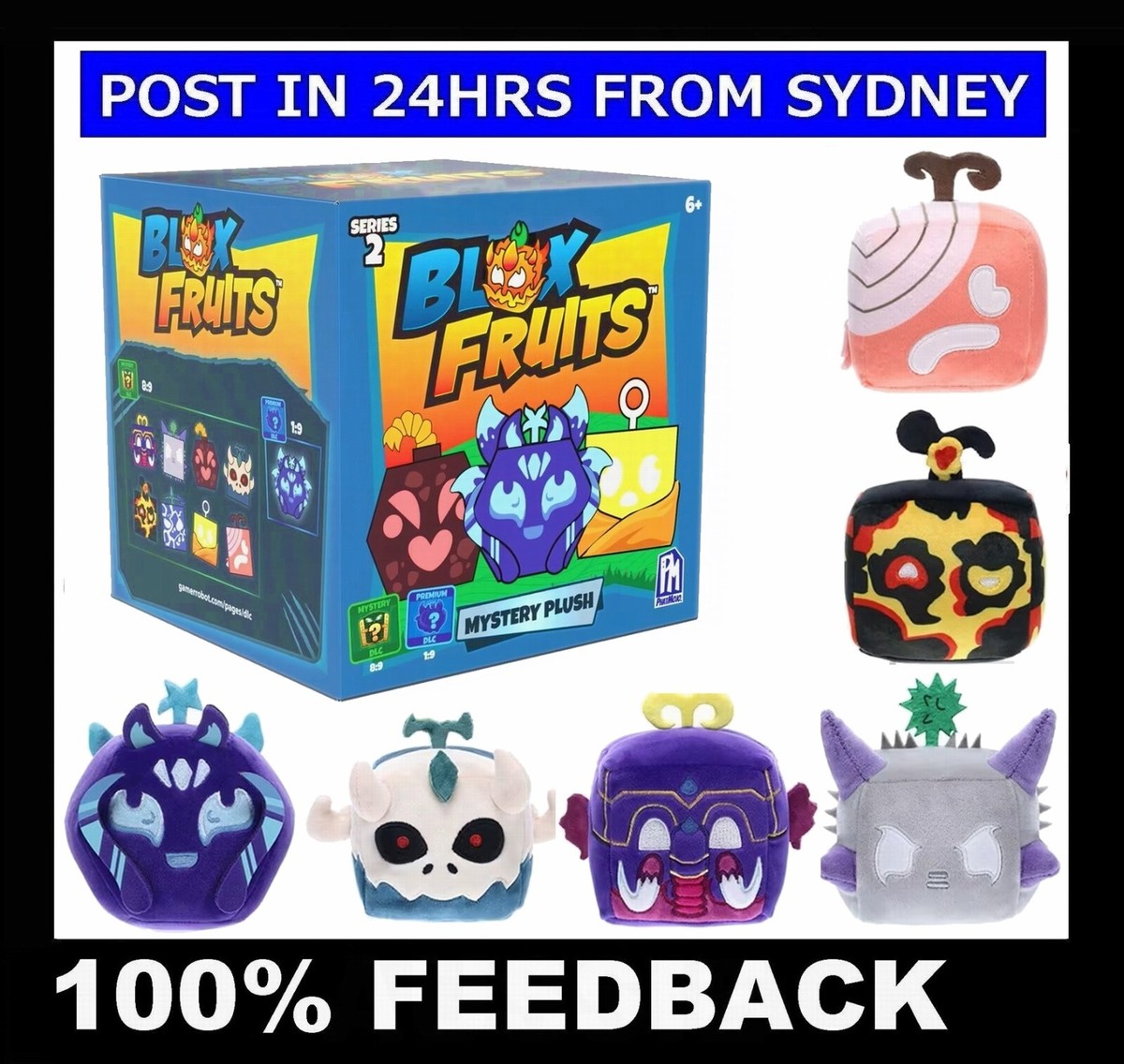 GENUINE!! BLOX FRUITS SERIES 2~ Mystery PLUSH + CODE ~ SELECT