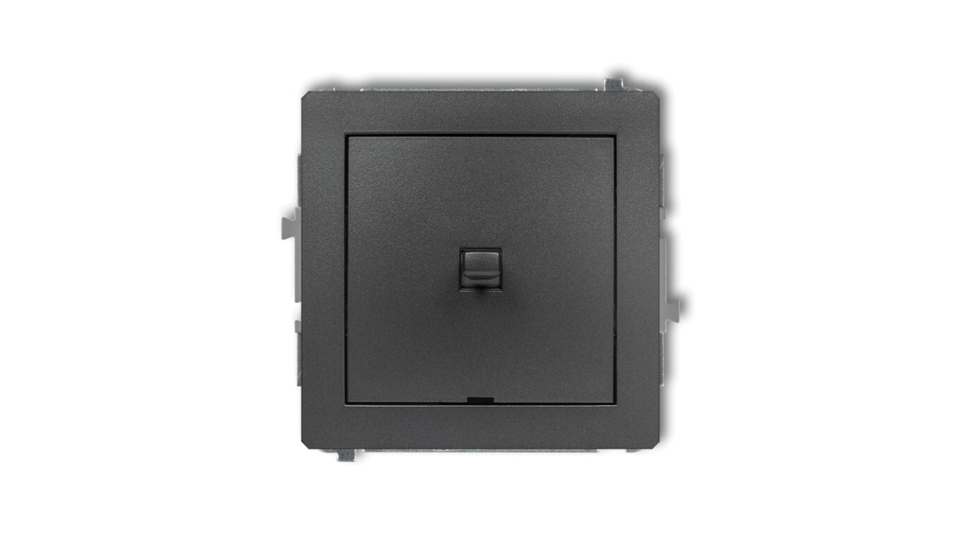 DECO American-style single-pole switch, matt black 12DWPUS-1 /T2UK