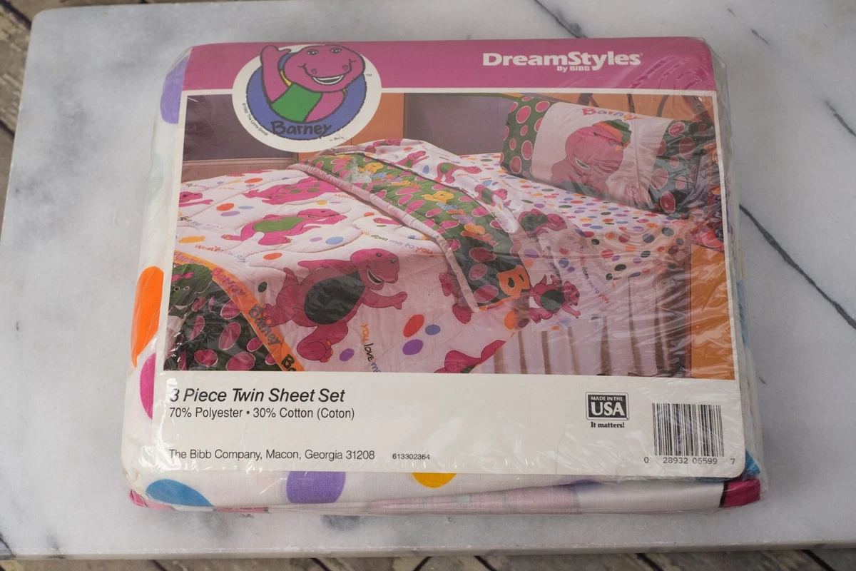 Barney Cotton Blend for Kids & Teens Bedding for sale | eBay