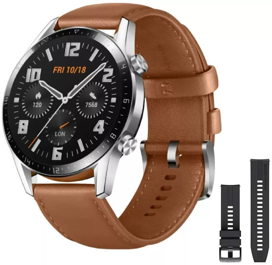 universitetsområde ressource jordskælv HUAWEI Watch GT2 46mm Classic / Pebble Brown / Smart Watch / Long-time  battery | eBay