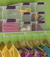 12 Storage Boxes, Latch Home Organizer Bins Plastic Clearview Lid Sweet Plumnew on sale 12 Storage Boxes, Latch Home Organizer Bins Plastic Clearview Lid Sweet Plumnew on sale