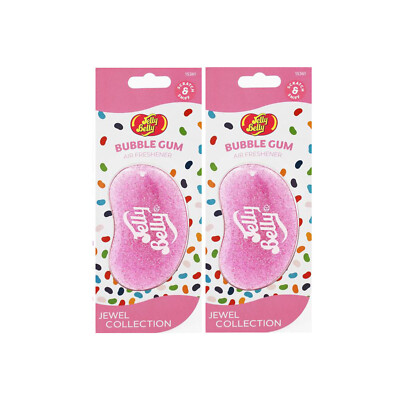 2 x Jelly Belly BUBBLE GUM 3D JEWEL COLLECTION Auto Lufterfrischer A1805