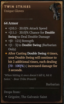 DIABLO 4 NEW SEASON       Unique Items Twin Strikes