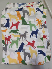 Pottery Barn Kids "Colorful Dogs" Twin Flat Sheet