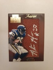 1999 Playoff Absolute SSD Boss Hogs Natrone Means Autograph #BH8 SD Chargers