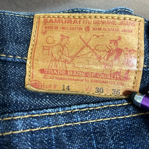 Samurai Jeans S510XX 190Z Lot#14 W30 Jeans Straight Denim Samurai Jeans S510XX 190Z Lot#14 W30 Jeans Straight Denim