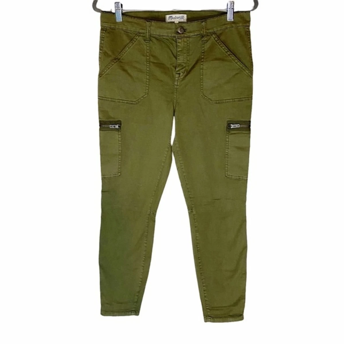 Madewell Skinny Fatigue Pants Army Green 30 eBay