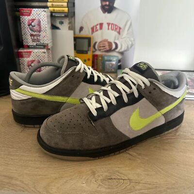 Nike Dunk Low 6.0 Fog Grey And Pale Green 2008 Rare Men s 11 314142-072