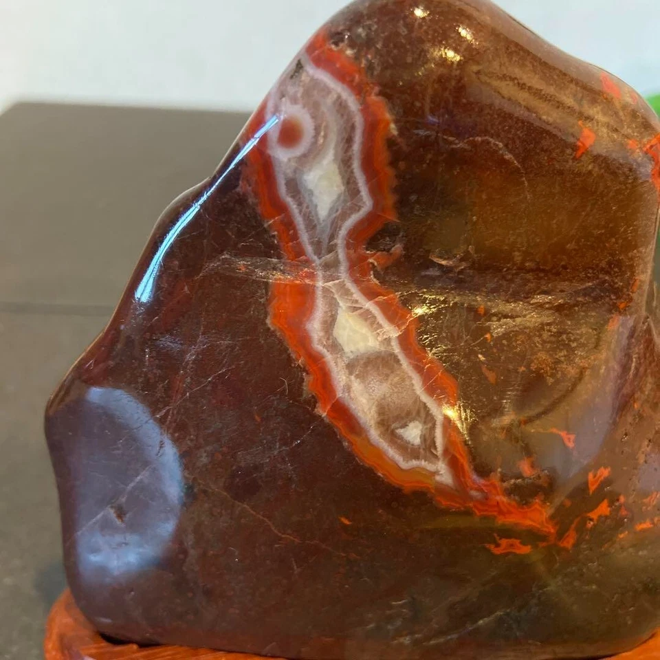 Bonsai Piedra Natural Montaña Suiseki Ojo de Visor Impresionante Soporte de Roca Japonés1 Foto 3 de 4