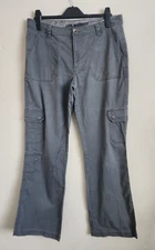 Lady Hathaway Grey Cargo Trousers Womens Size 12, 33W x 31L